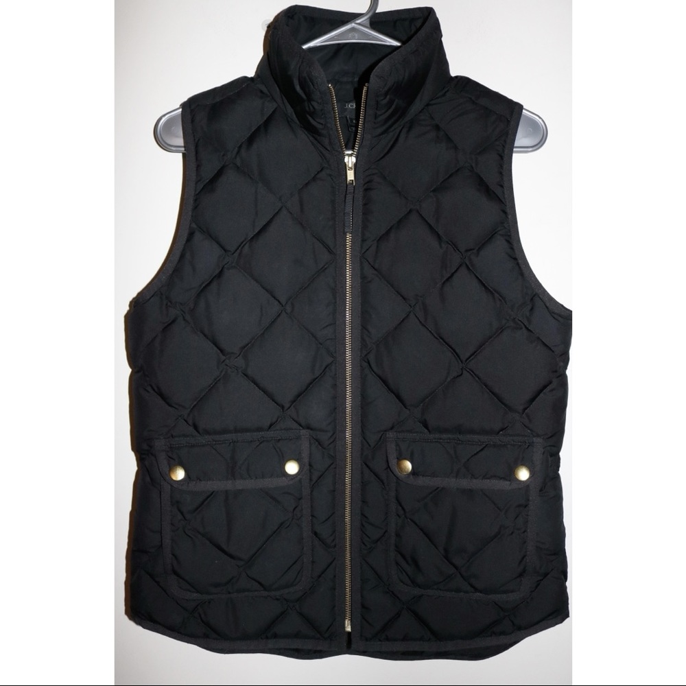 • J. Crew Excursion Quilted Puffer Down Vest